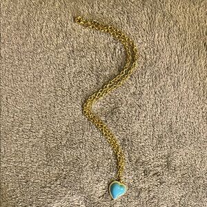 Ramla Blue Heart Pendant Necklace